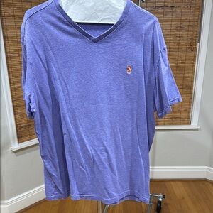 Polo by Ralph Lauren Men's Lavender V-Neck Tee